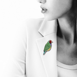 Gouldian Finch Brooch