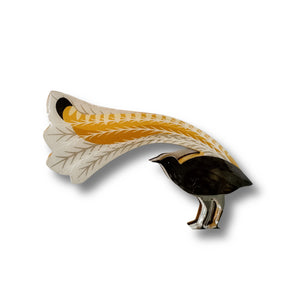 Superb Lyrebird Brooch