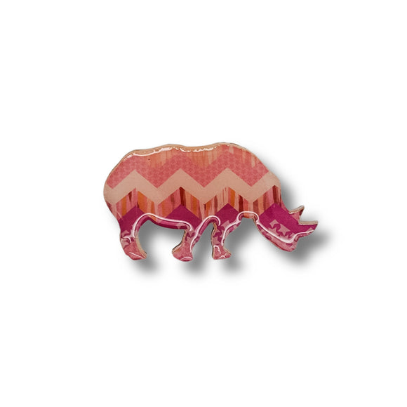 Rhino (Design) Brooch
