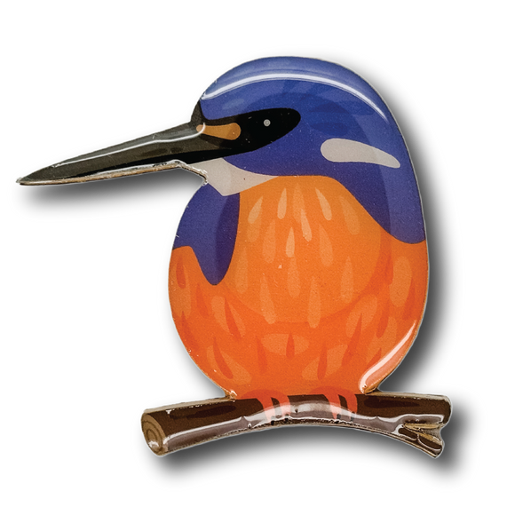 Azure Kingfisher Brooch