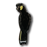 Yellow-tailed Black Cockatoo Brooch