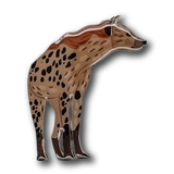 Spotted Hyaena Brooch