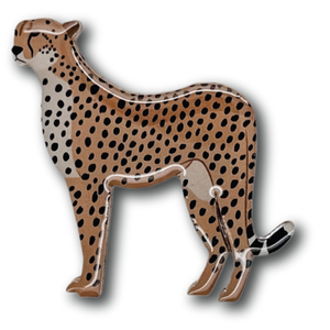 Cheetah Brooch (I)