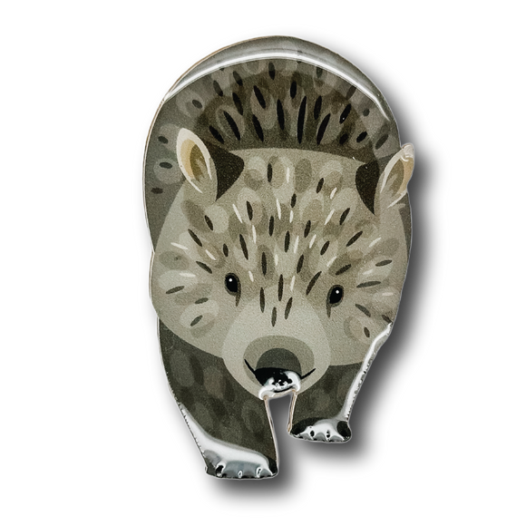 Common Wombat Brooch