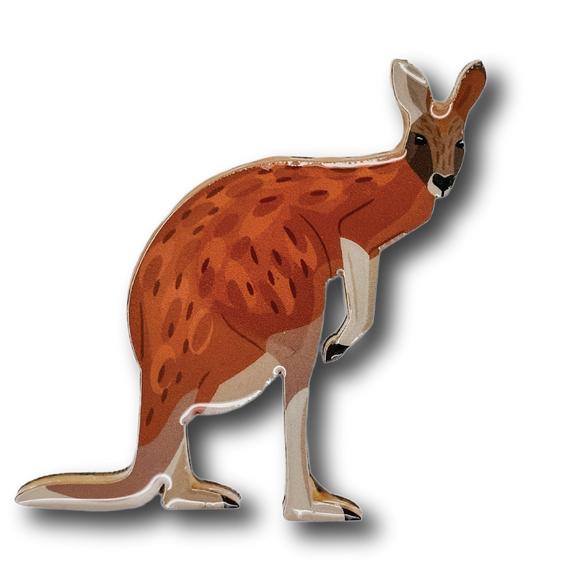 Red Kangaroo Brooch